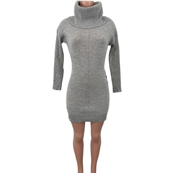 NWT Lulus Tea Reader Light Grey Sweater Dress Size XS - Picture 1 of 8